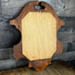 Antique Wooden Frame Oval Mirror