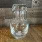 Clear Glass Block Basics Bedside Carafe - Pitcher and Glass