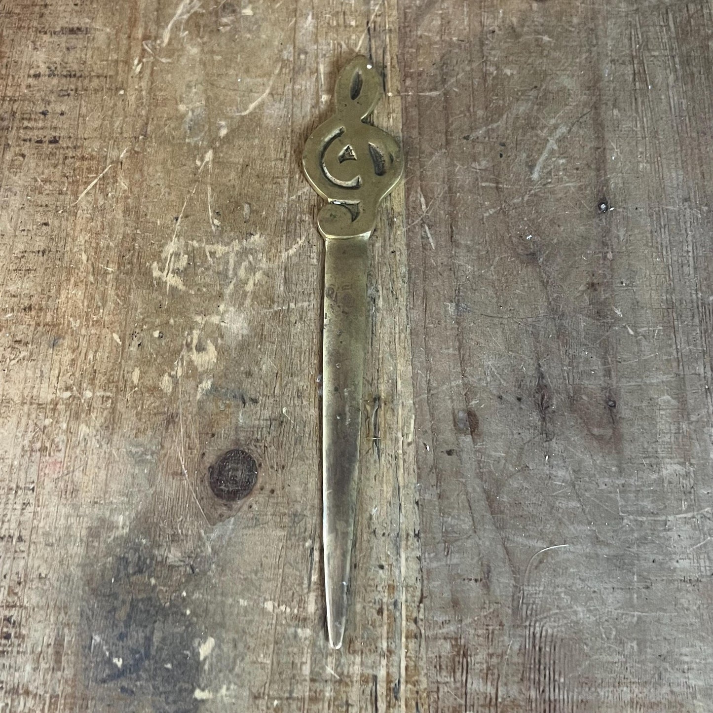Brass Treble Clef Musical Note Letter Opener