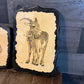 Vintage Linda K Powell Mom and Baby Wildlife Portraits - Set of 3 - Deer, Prairie Dog, Goat