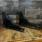 Black Painted Wooden Corbels - Pair