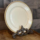 Bohemia Royal Ivory Greek Gold Key Rim Small Plates - Set of 4