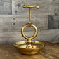 Vintage Brass Nut Cracker with Attached Underbowl
