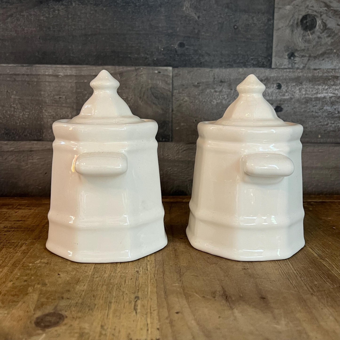 Vintage Pair of Pfaltzgraff Heritage Sugar Bowl With Lid - Small Lidded Jars