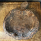 Rustic Hand Carved Pumpkin Shaped Wooden Dough Bowl