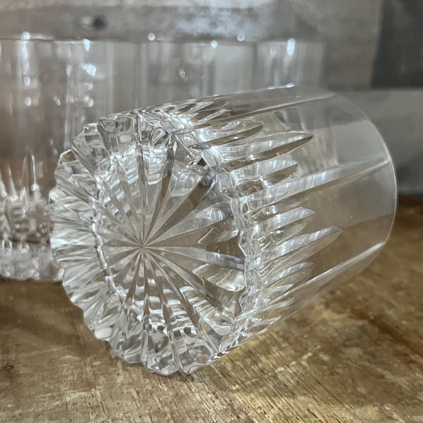 Vintage Mikasa Crystal Arctic Lights Double Old Fashioned Rocks Glasses - Set of 4