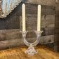 Mikasa Crystal Harlow 2 Arm Candelabra - Candlestick Holder