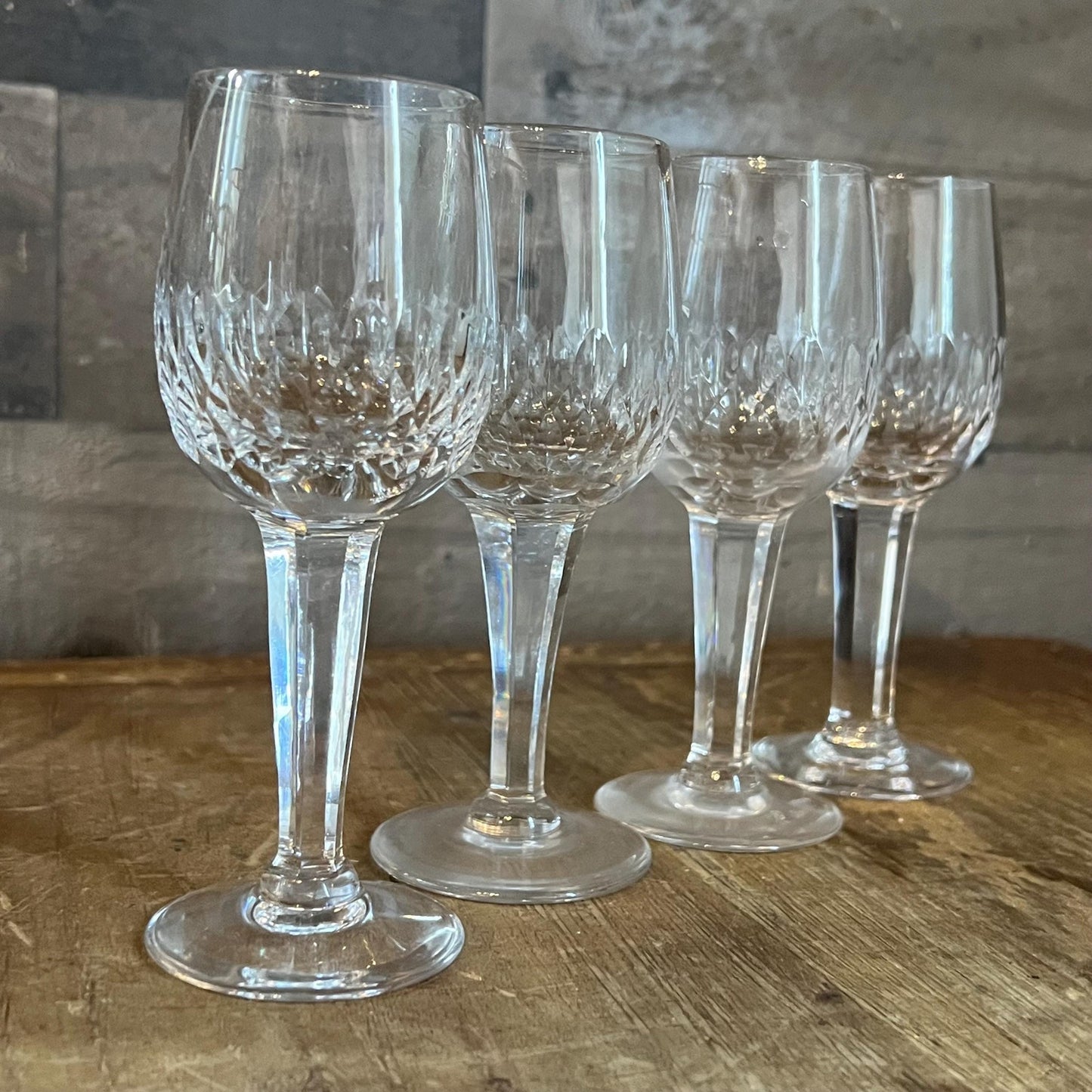 Royal Daulton Clarendon Crystal Sherry Glasses - Set of 4