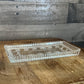 Vintage Rectangular Glass Tray - Serving Tray - Trinket Tray