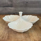 Lenox Ivory China 3 Compartment Trinket Tray - Nut Dish - Jewelry Box - Condiment Server