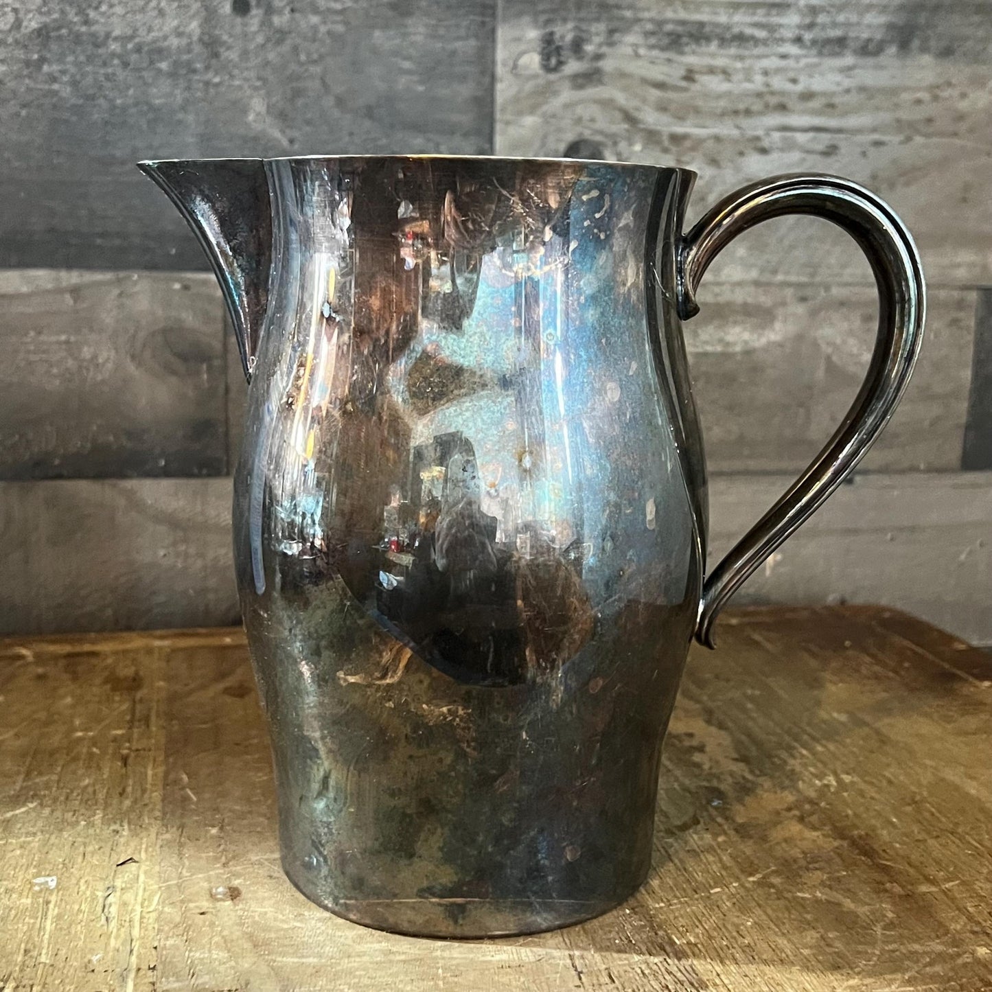 Vintage WM Rogers Paul Revere Reproduction Silverplated Handled Pitcher