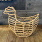 Woven Wicker Wrapped Chicken Basket