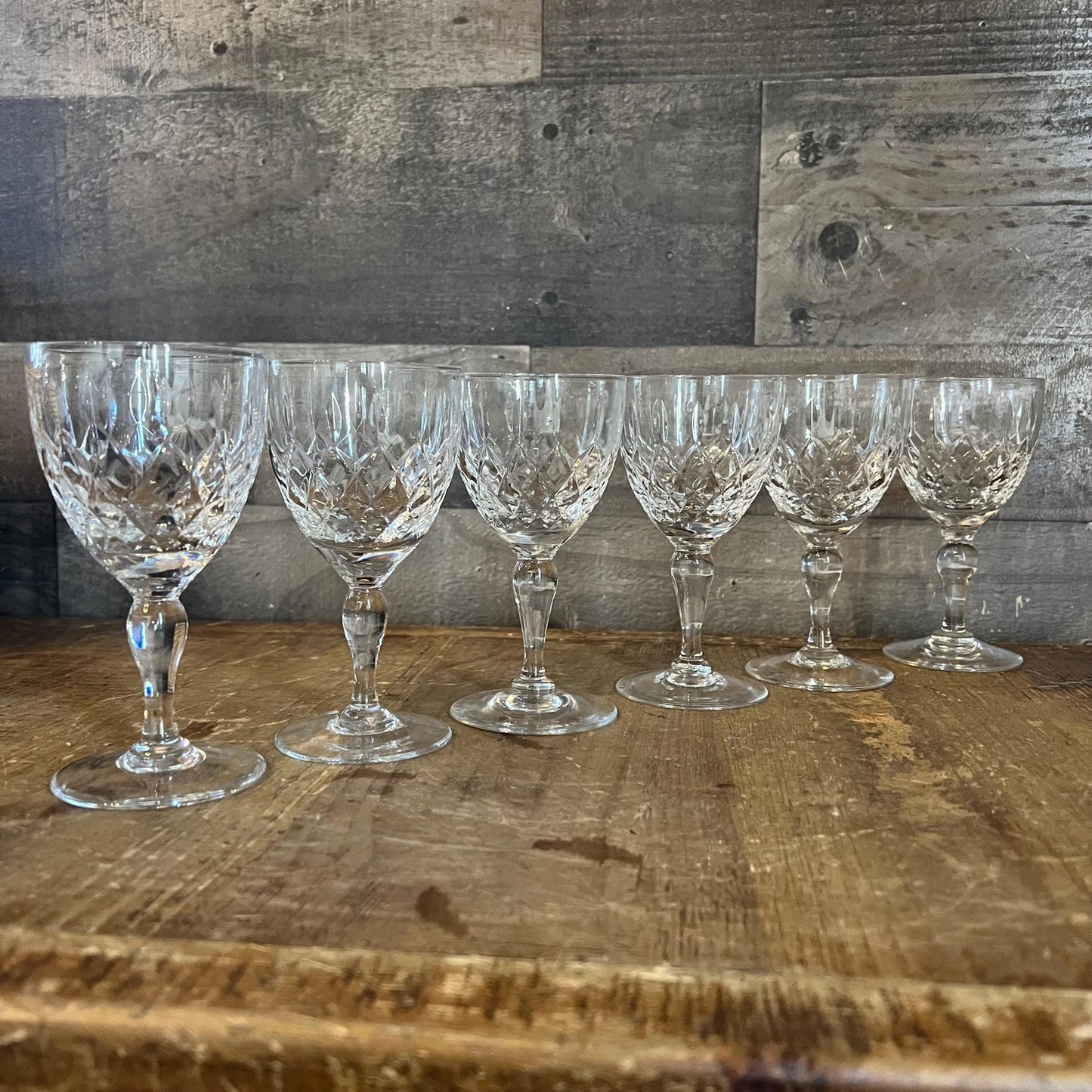 Crystal Wine Glasses - Set of 6