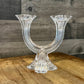 Mikasa Crystal Harlow 2 Arm Candelabra - Candlestick Holder