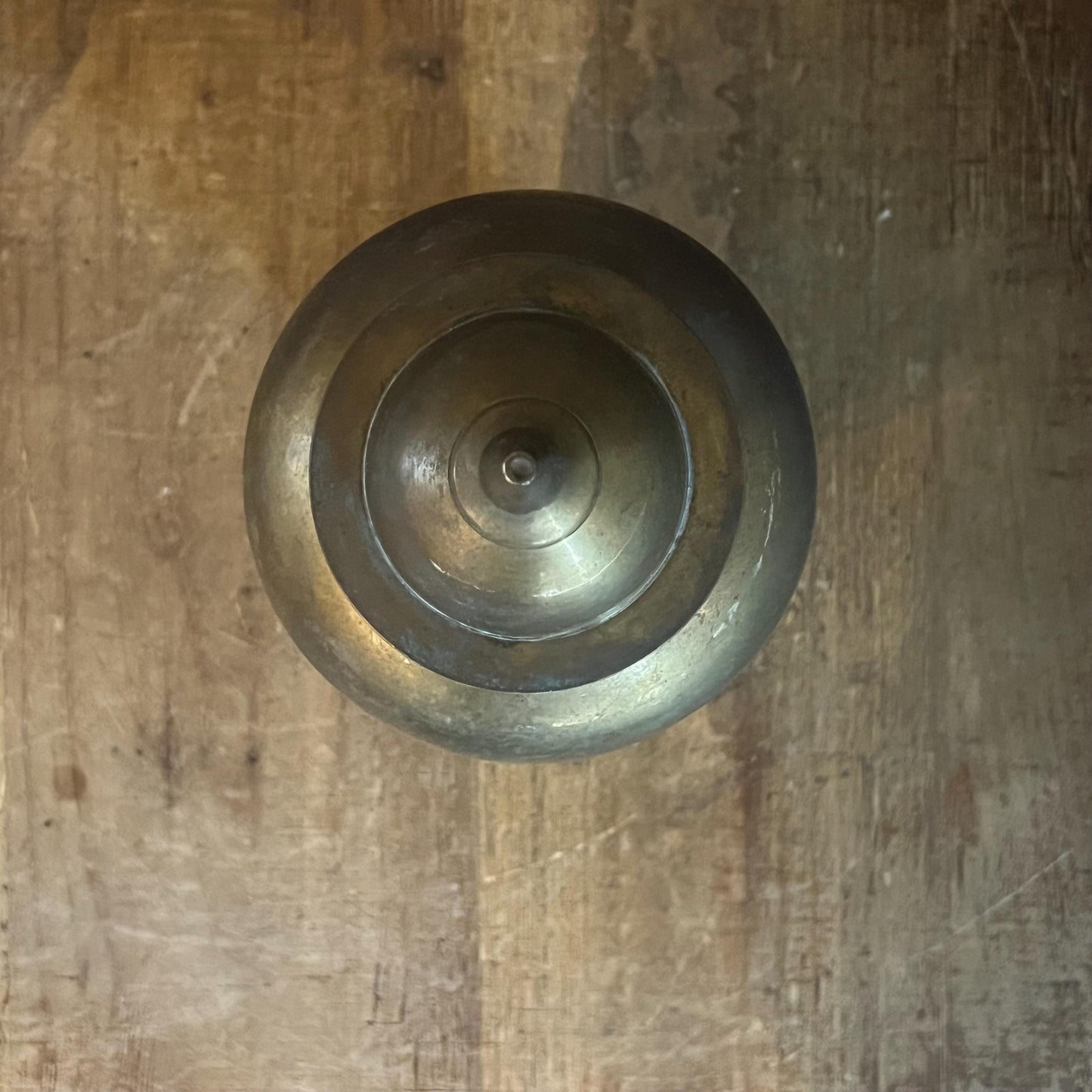 Vintage Brass Lidded Ginger Jar - Urn