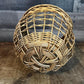 Vintage Woven Wall Hanging Handled Basket