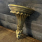 Vintage Gold Tone Wall Shelf