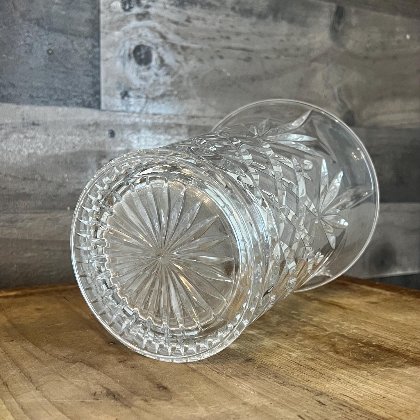 Vintage Crystal Flower Vase