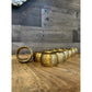 Vintage Brass Napkin Ring Holders - Set of 12