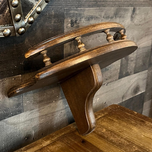 Vintage Spindle Rail Solid Wood Shelf - Decor Shelf - Plant Shelf - Accent Shelf