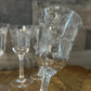 Vintage Lenox Crystal Castle Garden Wine Glasses - Set of 5