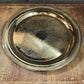 Vintage International Silver Co Brass Plated Round Serving Tray