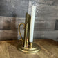 Vintage Brass Handled Candlestick Holder