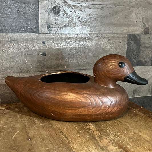 Vintage Duck Bowl - Duck Planter / Vase