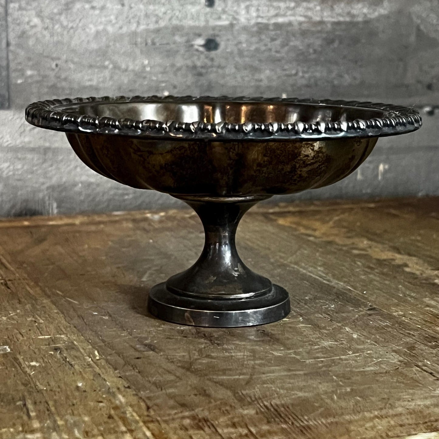 Vintage Oneida Silversmiths Silverplated Compote Pedestal Bowl