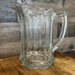 Antique Clear Imperial Glass Pure Colonial Scallop Rim Handled Pitcher