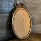Vintage Bow Accent Oval Italian Gilded Mirror