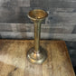 Tall Vintage Solid Brass Candle Holder - Pillar Candle Holder - Candlestick Holder