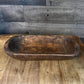 Rustic Hand Carved Wooden Dough Bowl