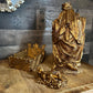 Vintage Gold Tone Large Nativity Set