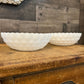 Vintage Anchor Hocking Milk Glass Bubble Bowls - Pair