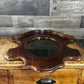 Antique Wooden Frame Oval Mirror