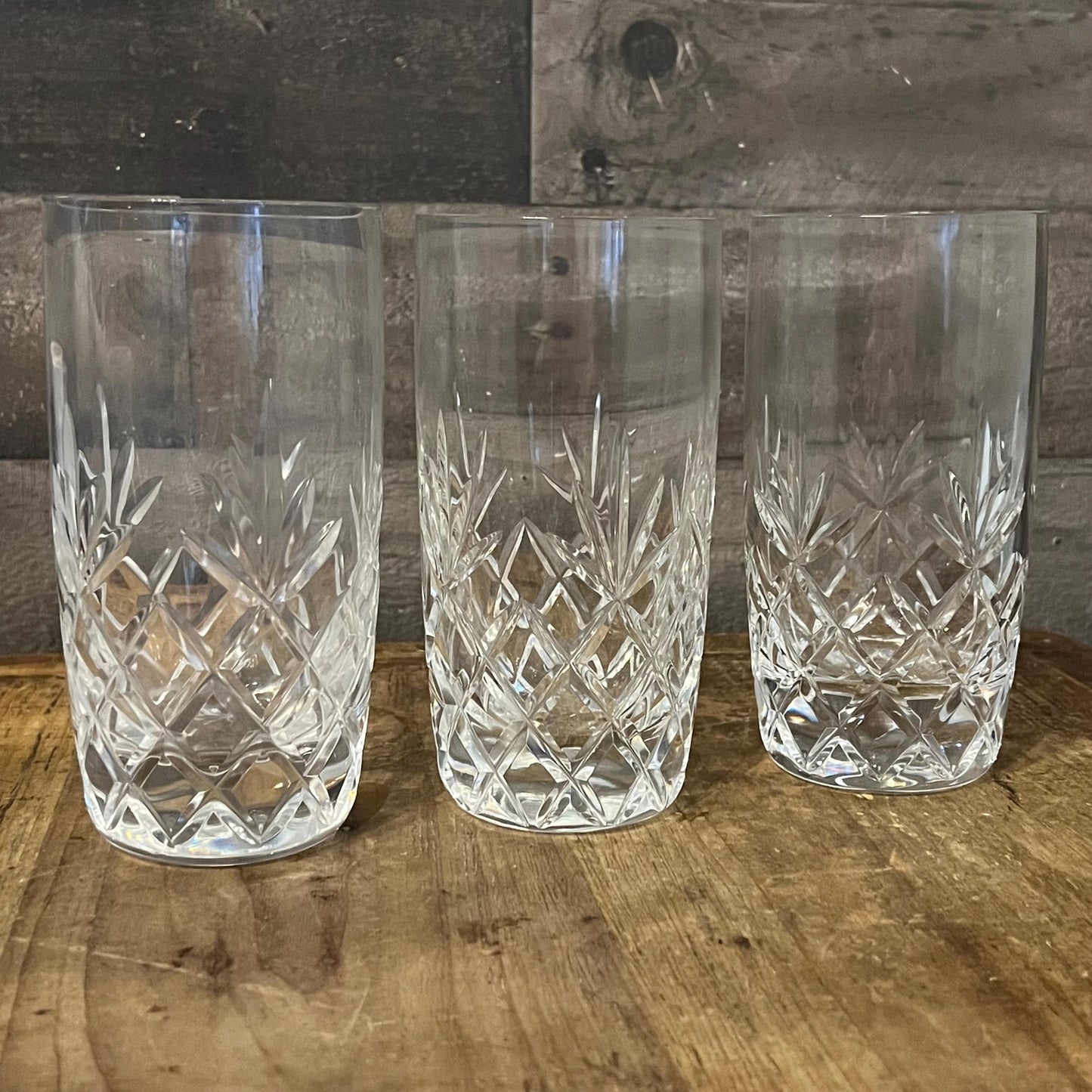 Lenox Charleston Highball Crystal Glasses - Set of 3