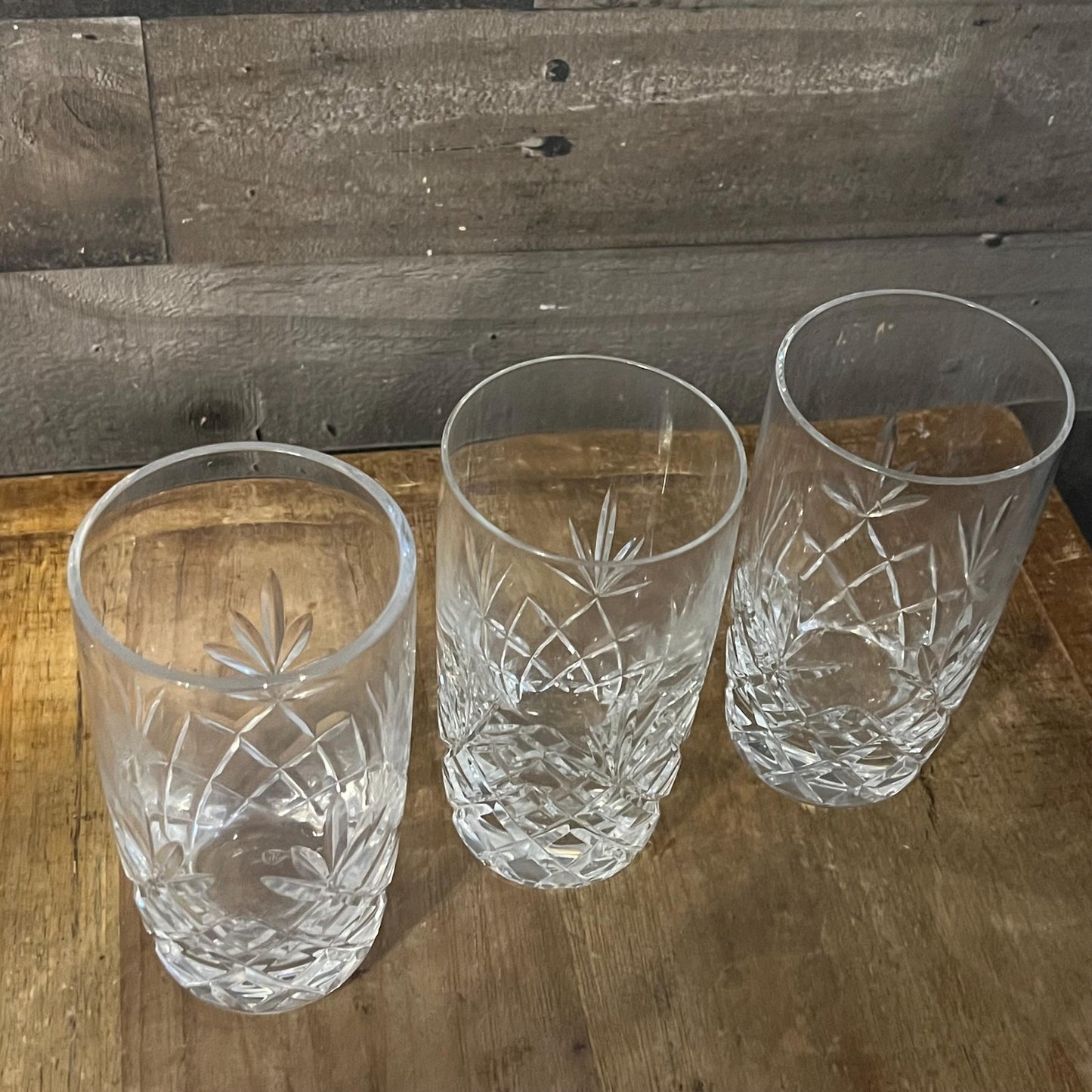 Lenox Charleston Highball Crystal Glasses - Set of 3