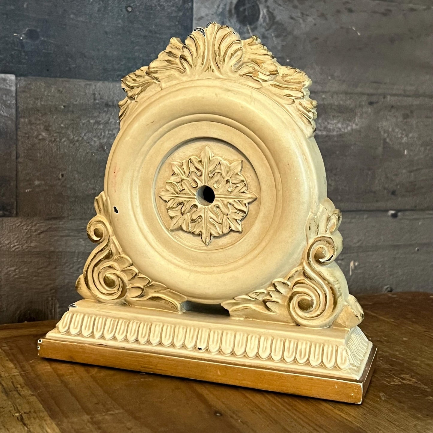 Baroque Cream Color Mantle Clock