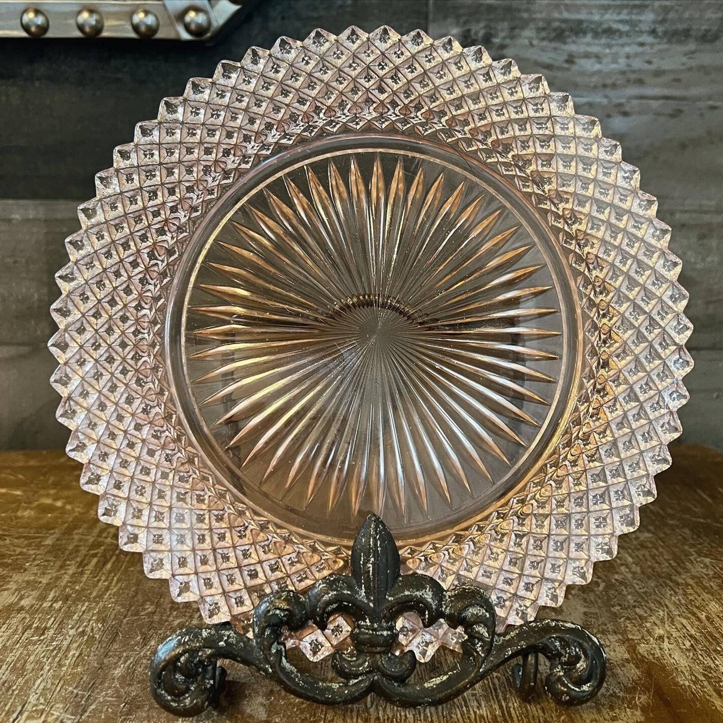 Mosser Depression Glass Salad and Dinner Plates