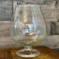 Clear glass brandy snifter / vase