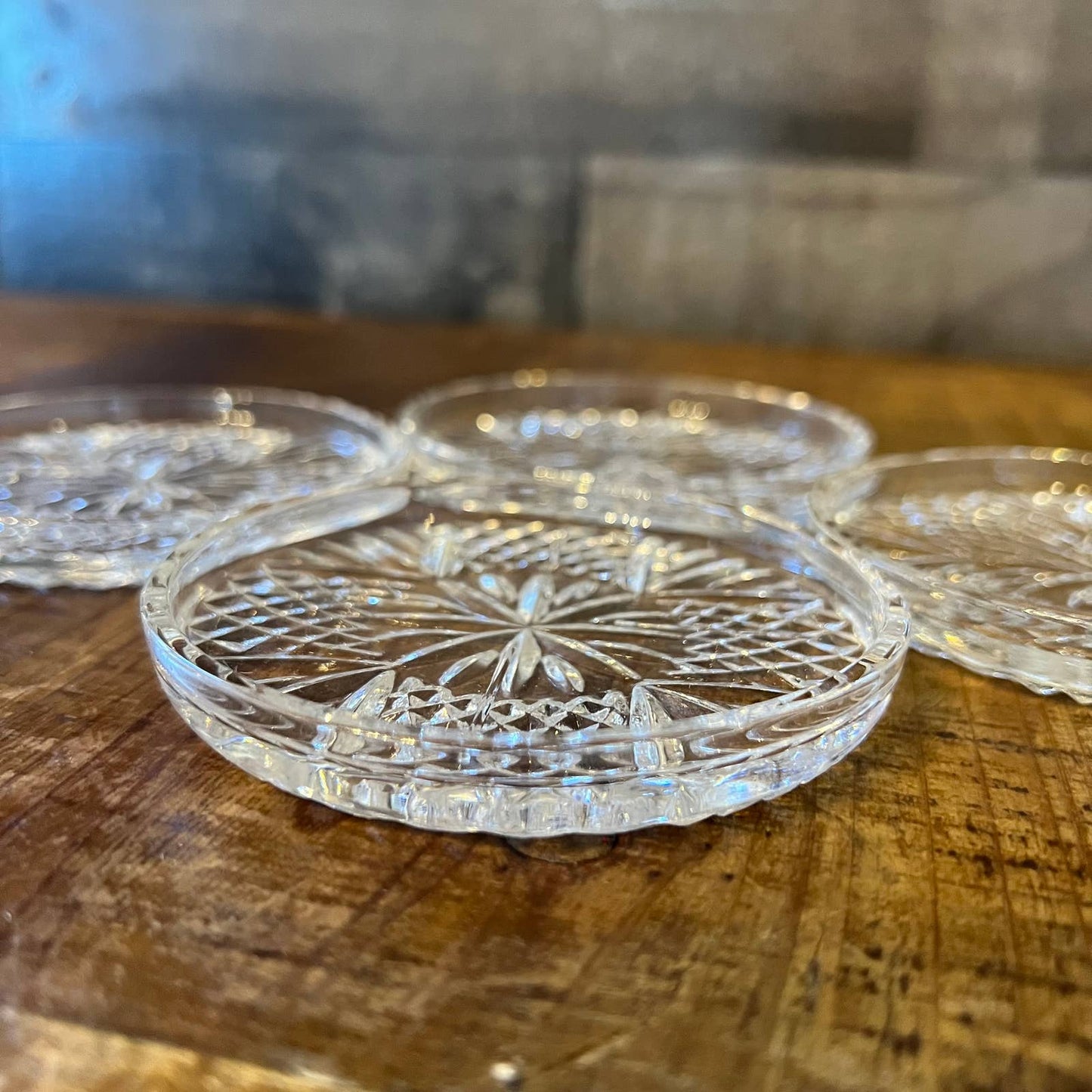 Fostoria Crystal Le 04 coasters - set of 4