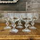 Set of 4 Bohemia crystal coupes - cocktail glasses