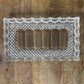 Rectangular crystal trinket tray