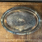 Vintage Oneida silverplated oval tray with raised rim