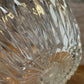 Vintage large diamond point glass bowl