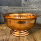 Vintage Coppercraft Guild aged copper footed pedestal bowl