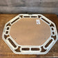 Homco creamy white faux bamboo octagon vintage mirror