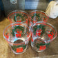 Libbey wreath and bow glasses - set of 4