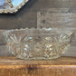 Anchor Hocking prescut clear pattern large serving bowl